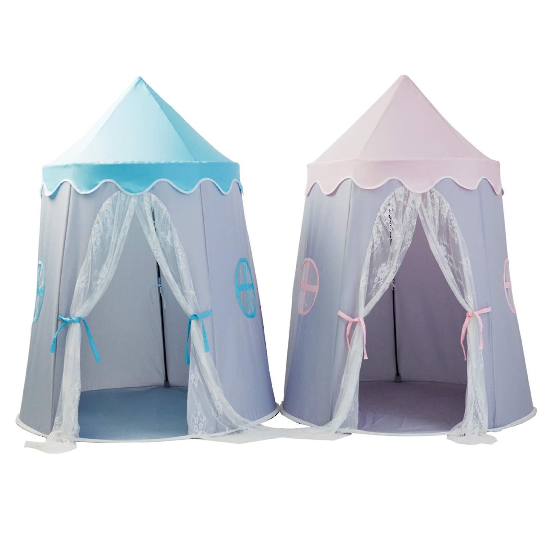 Children's Play Tent Princess Playhouse Girl Pink Flower Castle Play Tent Children's Fairy Tale Tent For Indoor Outdoor With Tote Bag Boy Girl Gift