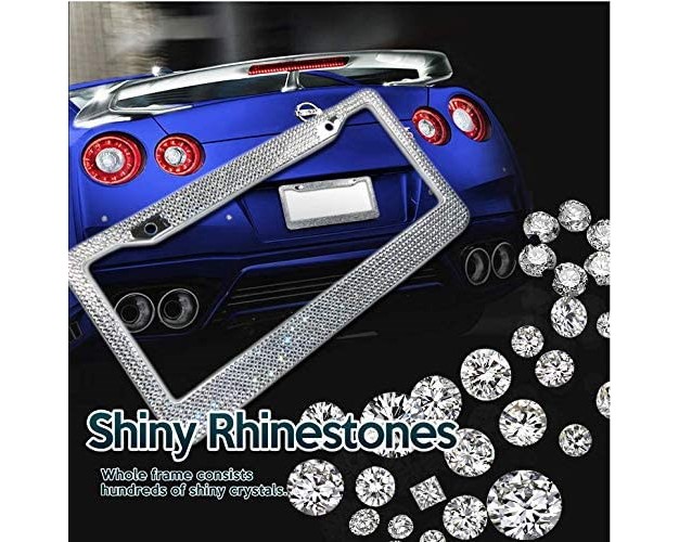 Shiny Bling License Plate Frame