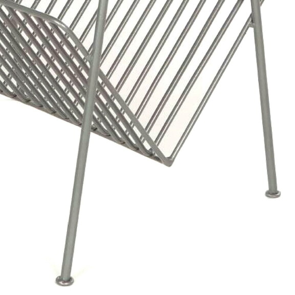 25 inch Rectangular Metal Frame Side Table  Magazi...