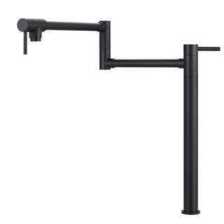 IVIGA Freage Deck Mount Pot Filler Faucet with 2 Handle in Black VSK50B