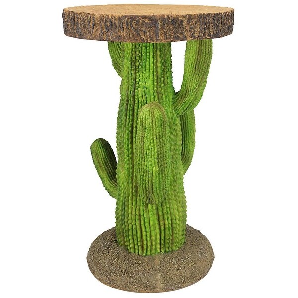 Design Toscano Saguaro Cactus Arizona Desert Sculptural Table，Full Color