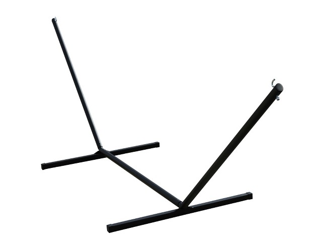 The Hamptons Collection 180 Black Steel 3 beam Hammock Stand With Hardware