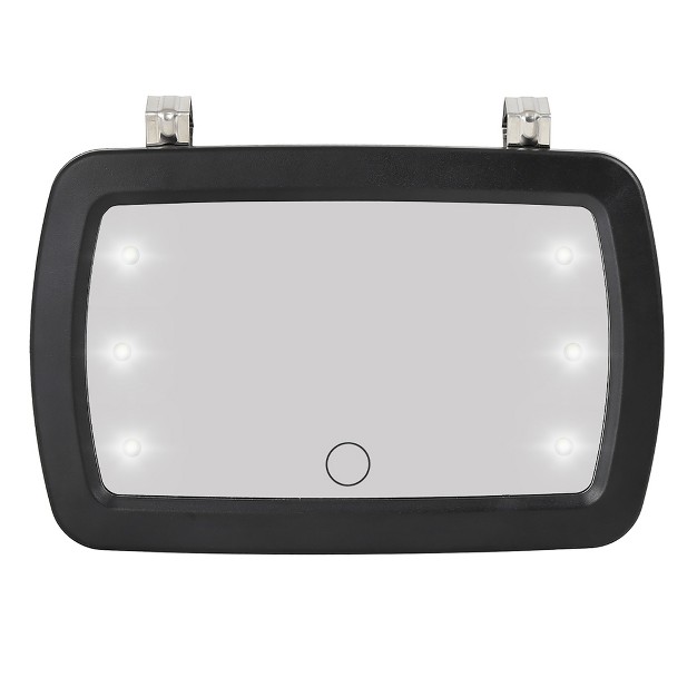 Unique Bargains Car Sun Visor Mirror On Makeup Sun Shading Cosmetic Mirror With Led Lights