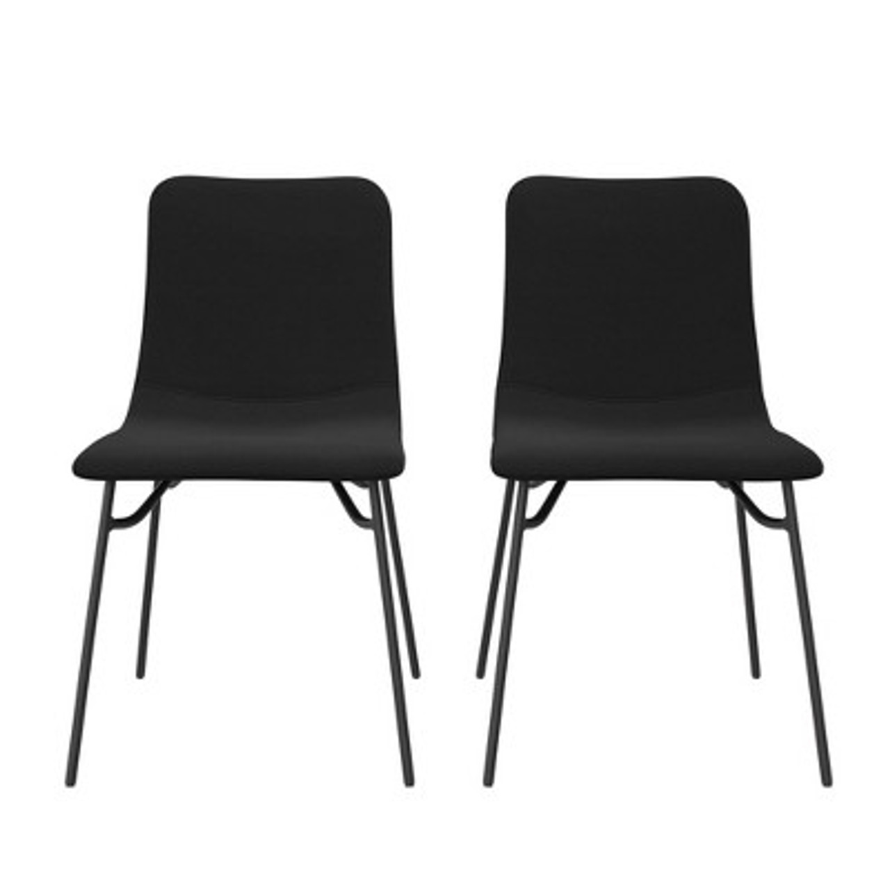 2pk Turnbull Upholstered Dining Chairs Black - Project 62