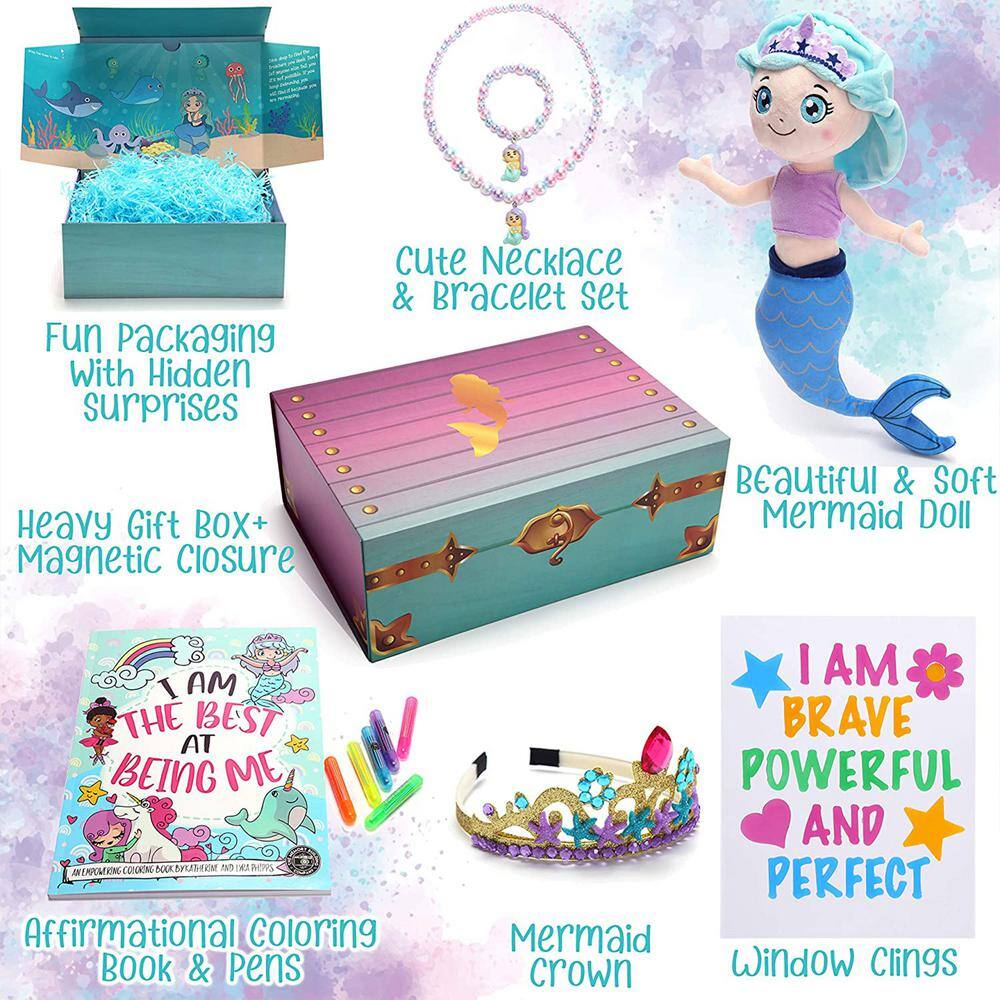 THE MEMORY BUILDING COMPANY Large Mermaid Surprise Box for Kids Ages 6 and Up GB 002