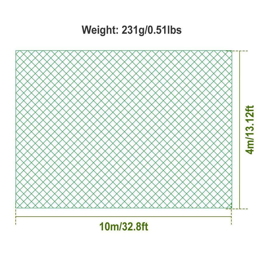 Cisvio 13 ft. x 33 ft. Garden Netting Heavy-Duty PE Anti Bird Netting Plants Fruits Tree Vegetables Protection Netting Net D0102HA99EG