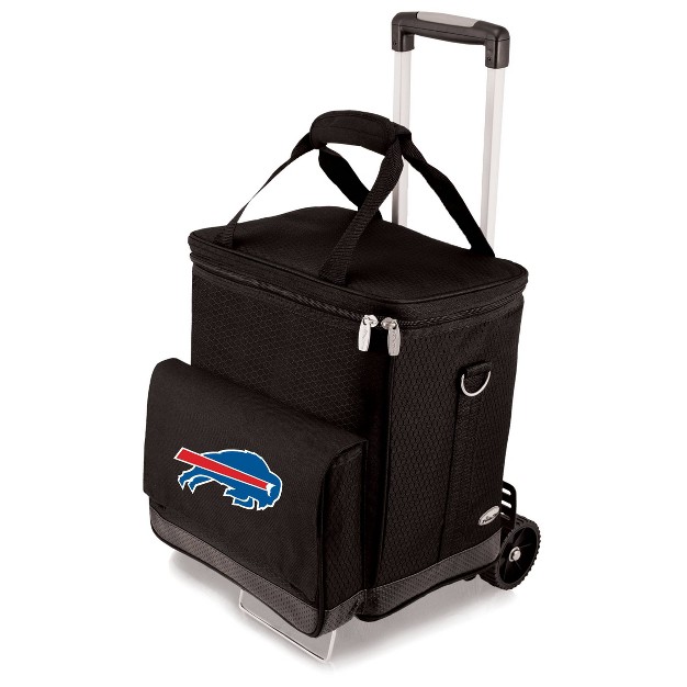 Nfl Buffalo Bills Cellar Six Bottle Wine Carrier And Cooler Tote With Trolley