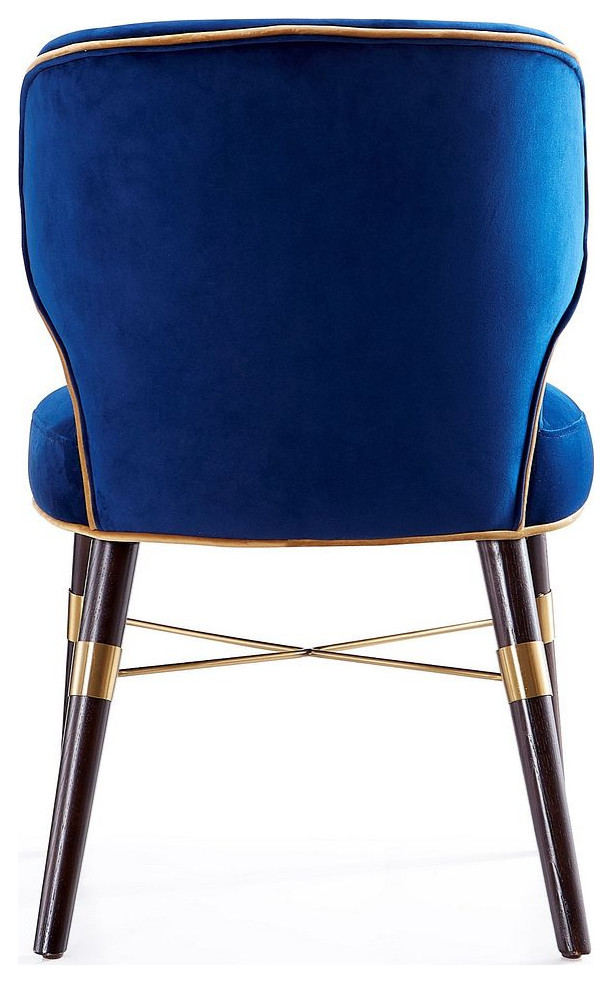 Strine Dining Chair  Royal Blue  Set of 2   Midcentury   Dining Chairs   by VirVentures  Houzz