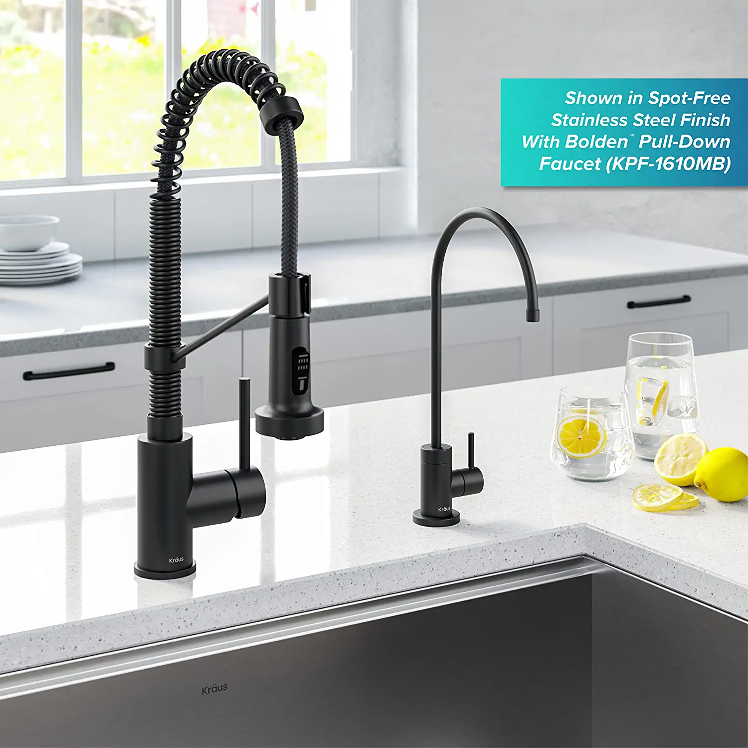 Kraus Purita Dual-stage Carbon Block Under Sink Water Filtration System