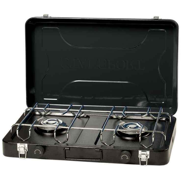 Stansport 2Burner Propane Stove  Black