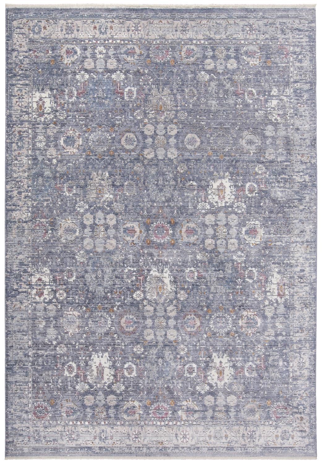 Tirza Blue and Ivory Rug by BD Fine