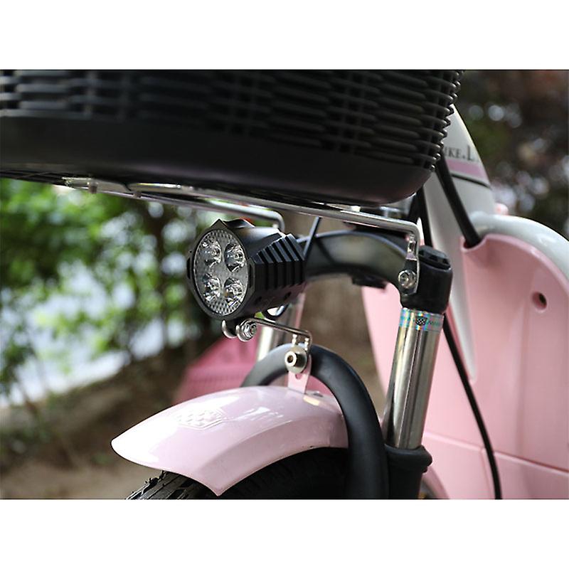 Born Pretty Ebike E-bike 12v 24v 36v 48v 60v 72v Electric Bicycle Light With Horn Waterproof High Quality Headlight Horn Set Front Headlight