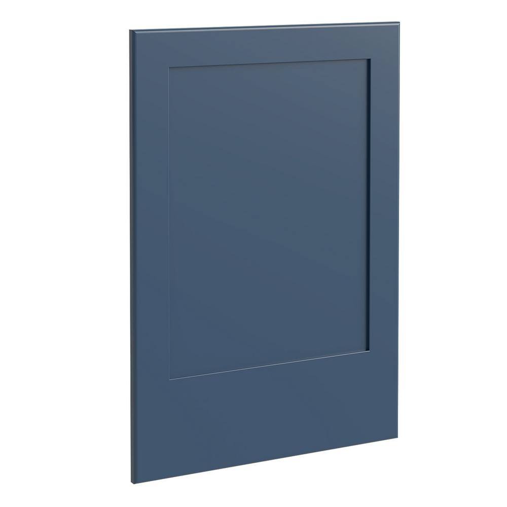 Home Decorators Collection Newport Blue Painted Shaker 0.63 in. W x 23.88 in. D x 34.5 in. H in White Kitchen Cabinet End Panel MBEP-NMB