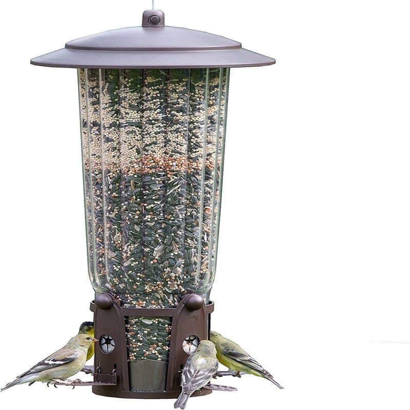 Squirrel Proof Bird Feeder with Weight Activated Perches