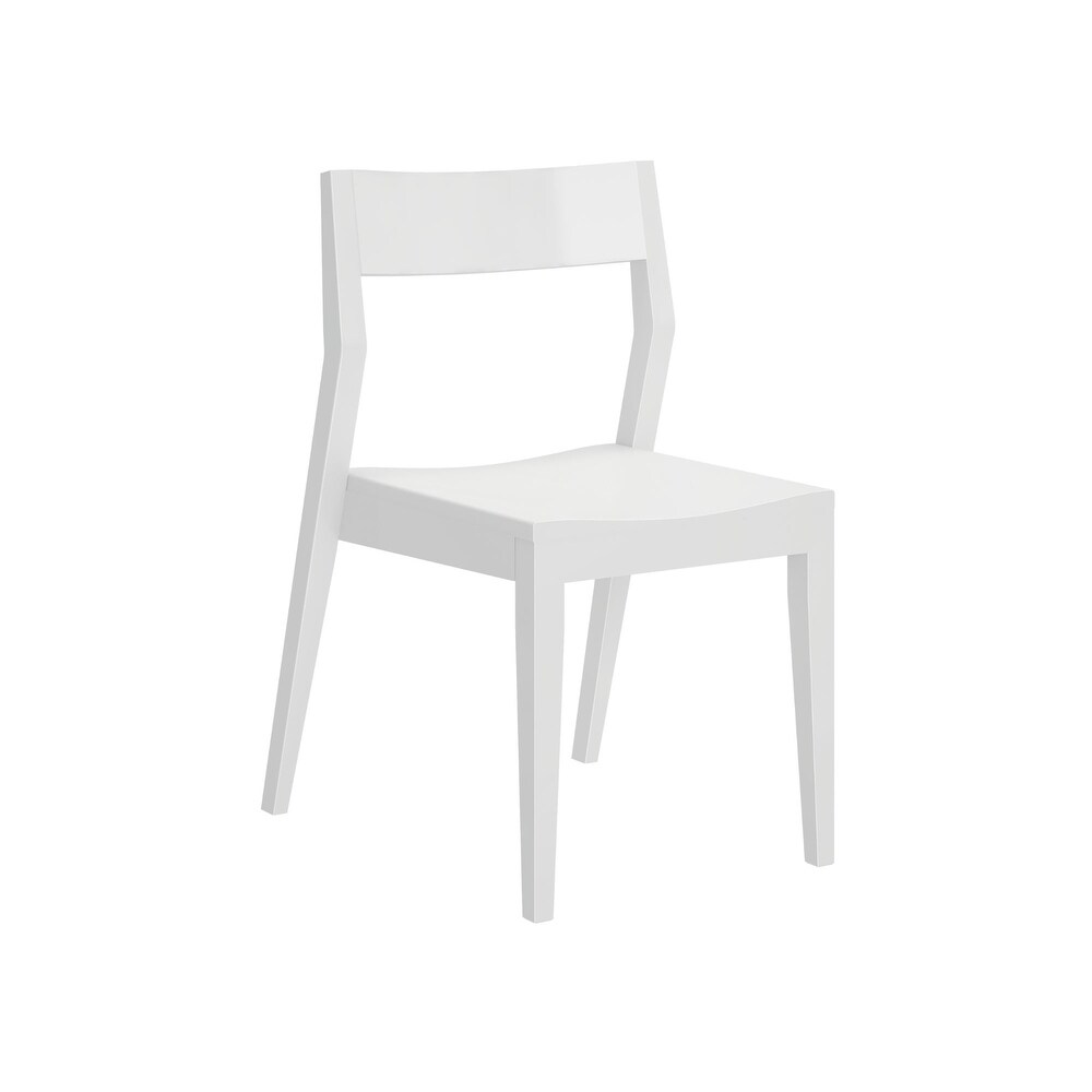 Plank and Beam Modern Solid Wood Dining Chair   N/A