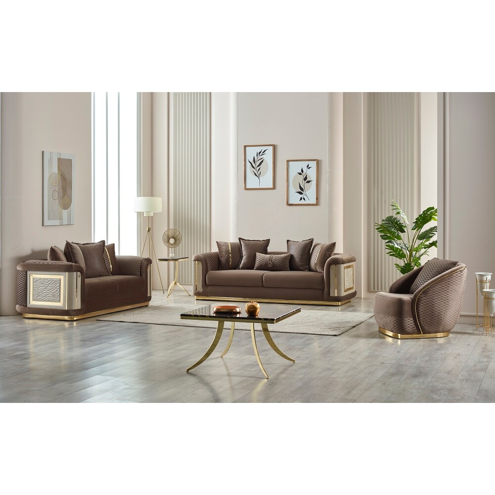 Esen 3 Pieces Living Room Sets 1 Sofa 1 Loveseat 1 Chair