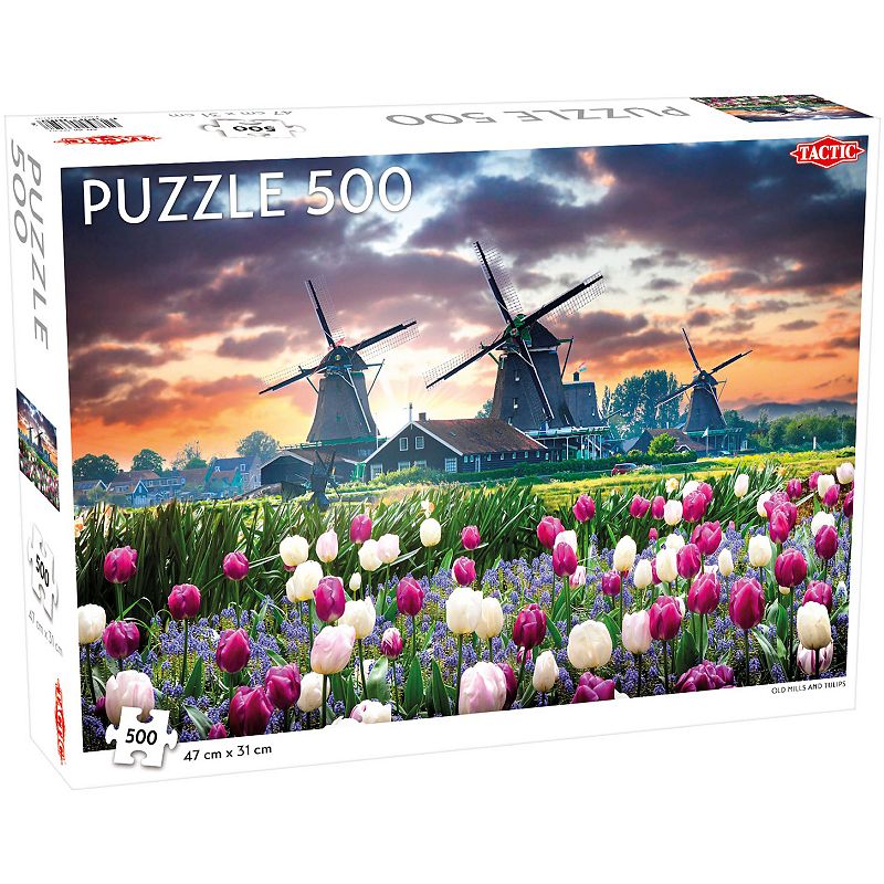 Tactic Old Mills and Tulips 500-pc. Puzzle