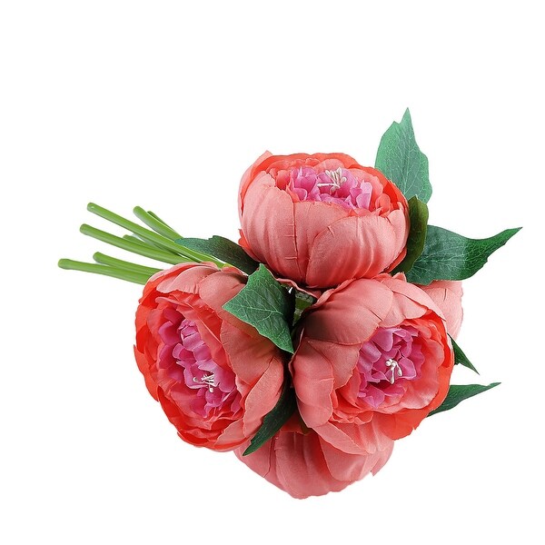 2 Bouquets Silk Roses Artificial Flower Balls 10 Inch