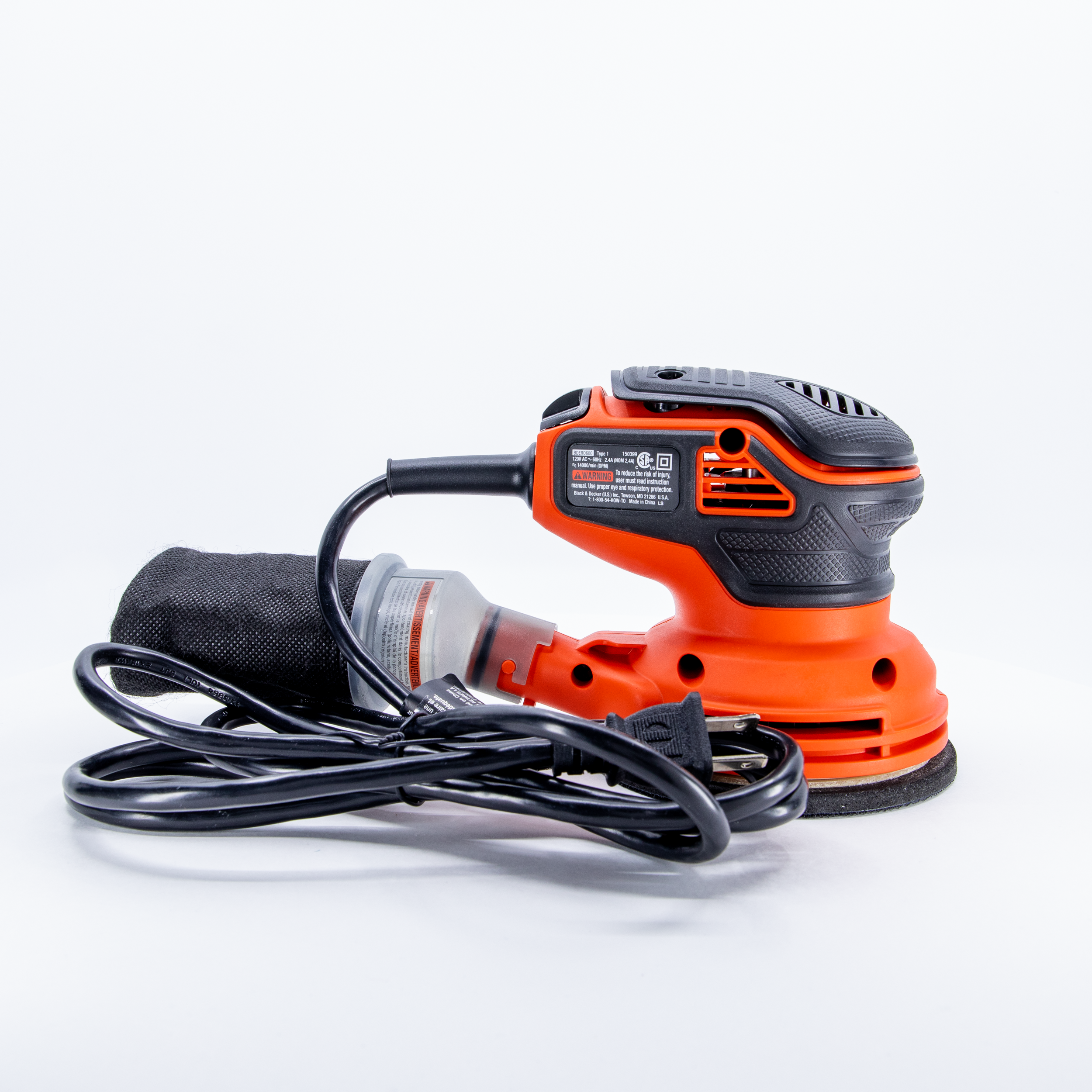 2.4 Amp 5 In. Electric Random Orbit Sander