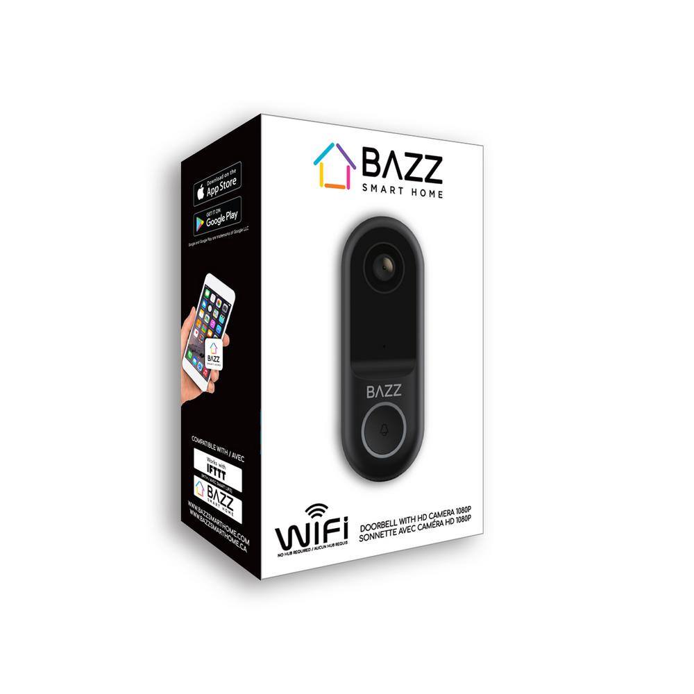 BAZZ SMART HOME Wired Smart Door Bell with HD 1080p Camera WFDBELL1