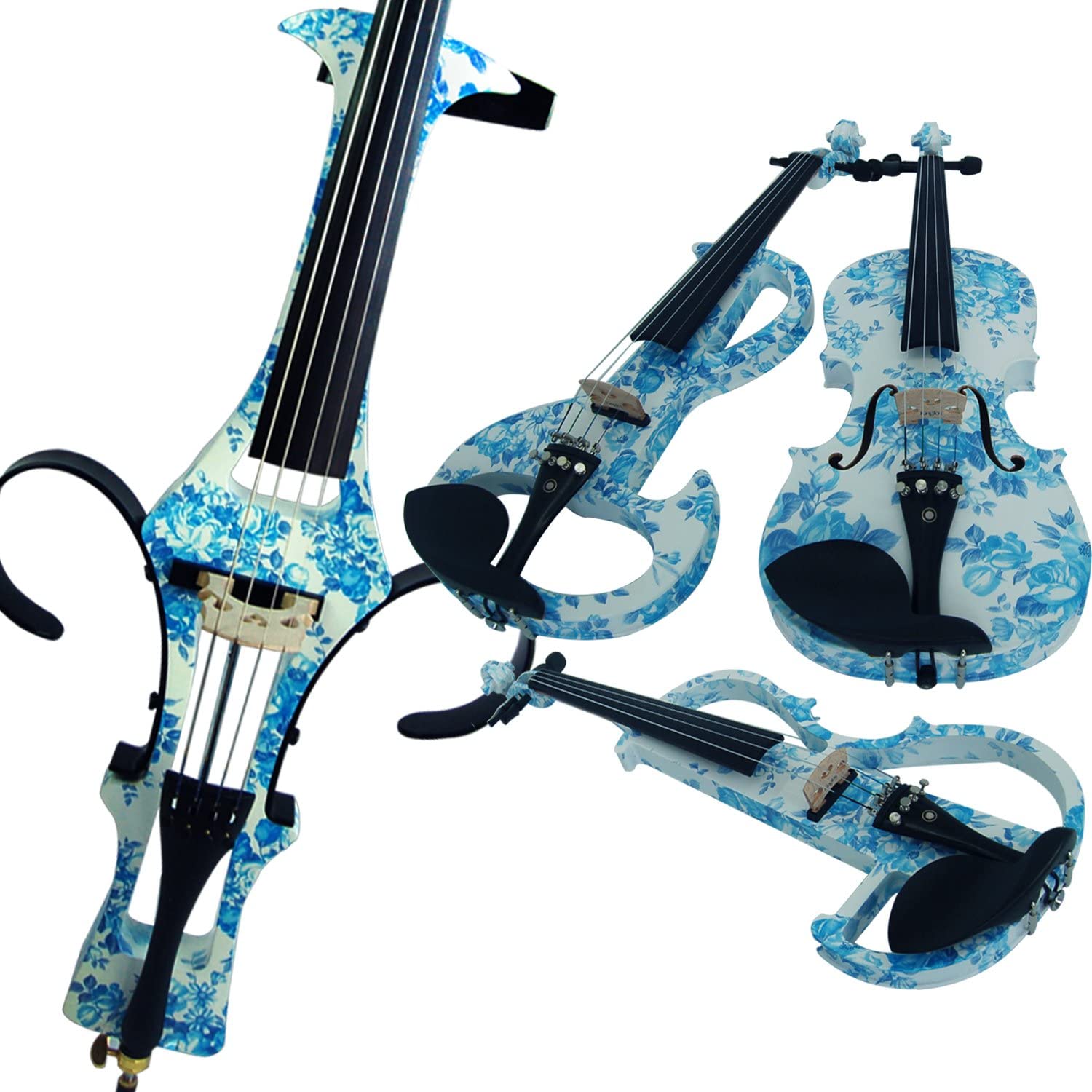 100% Handmade Premium Electric Violin Full Size 4 4 Professional Silent Violin For Student Solid Wood(DSZA)