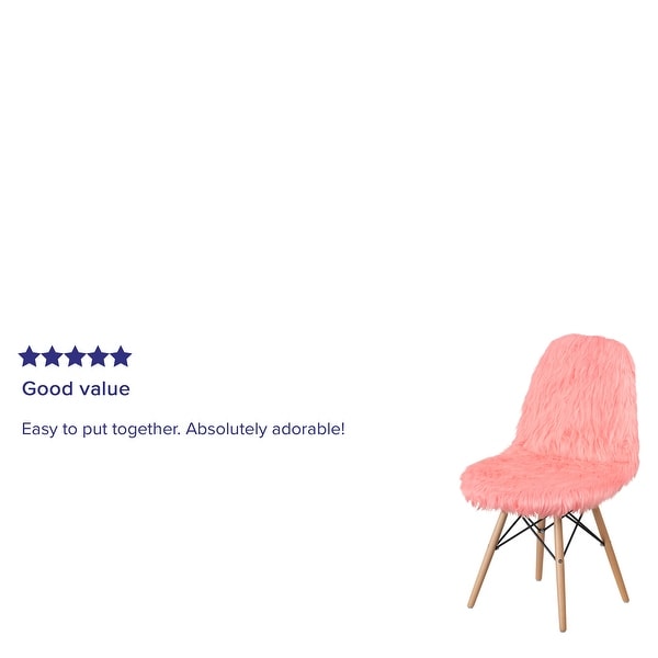 4Pk Shaggy Dog Accent Chair - Dorm Chair