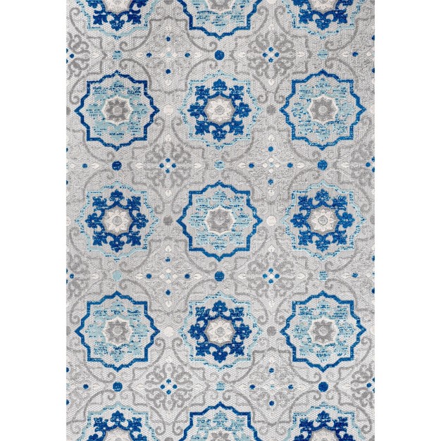 Mediterranean Medallion Indoor outdoor Area Rug Jonathan Y