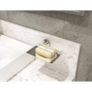 Symmons Dia Wall-Mounted Soap Dish With Drain Ports in Polished Chrome 353SD