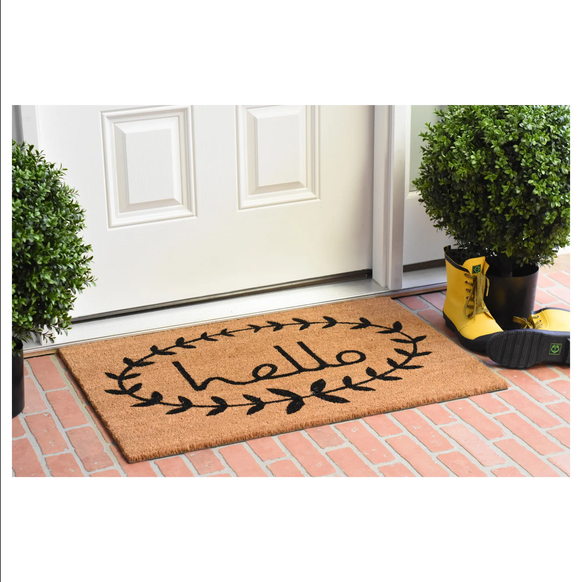 Calico Hello Doormat