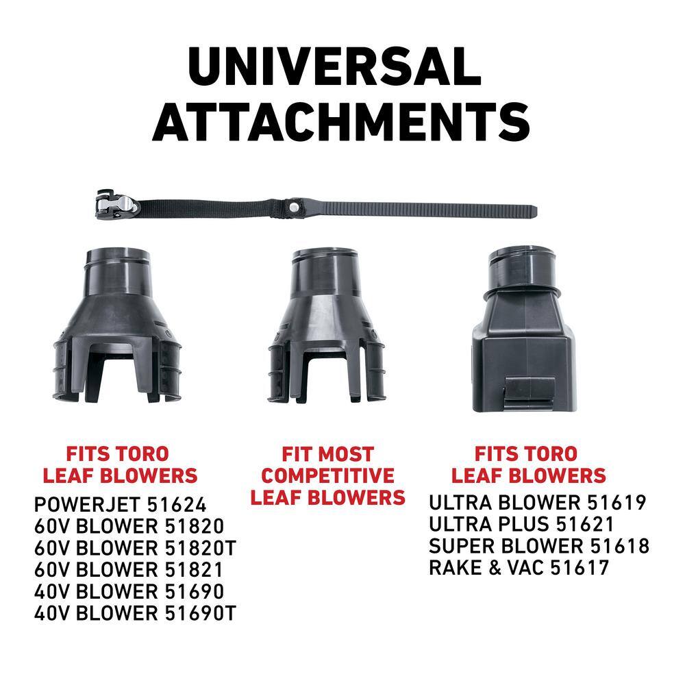 Toro Universal Gutter Cleaning Kit with 11 ft. Reach for Handheld Leaf Blowers Includes Shoulder Strap 51668