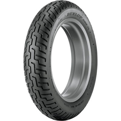 130/90-16 (67H) Dunlop D404 Front Motorcycle Tire Black Wall for Yamaha Road Star Silverado XV1600AT 1999-2003