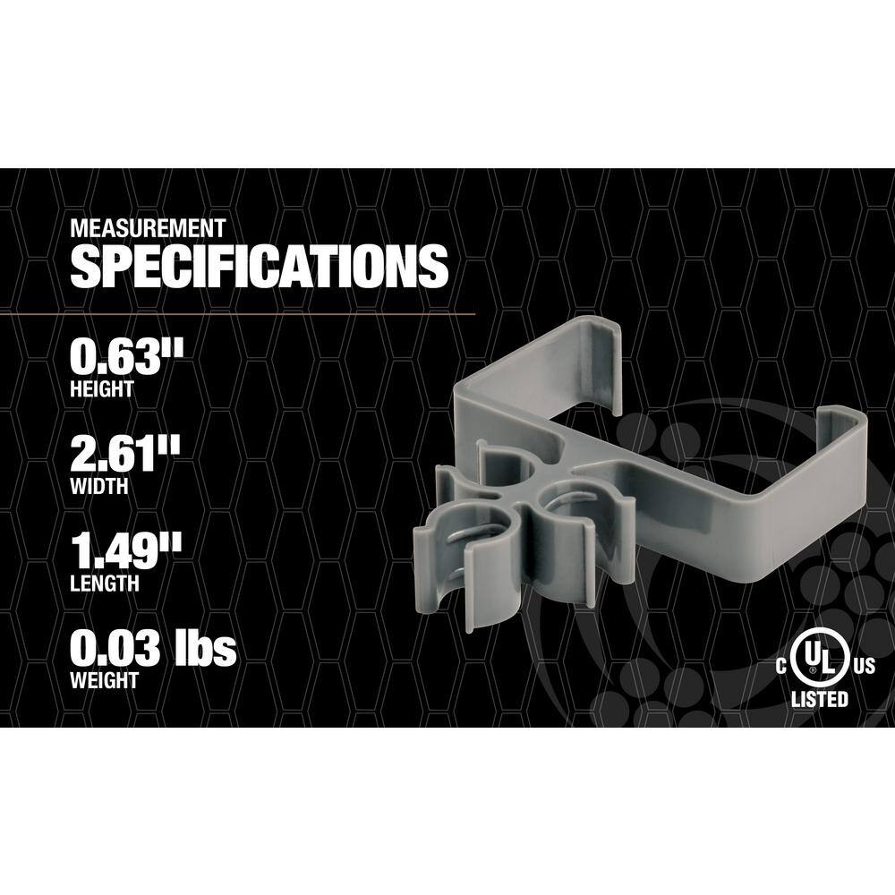 Southwire Clip-It 3-Circuit MCAC 2-12 in. Stud Strap (120-Pack) MS-AK250