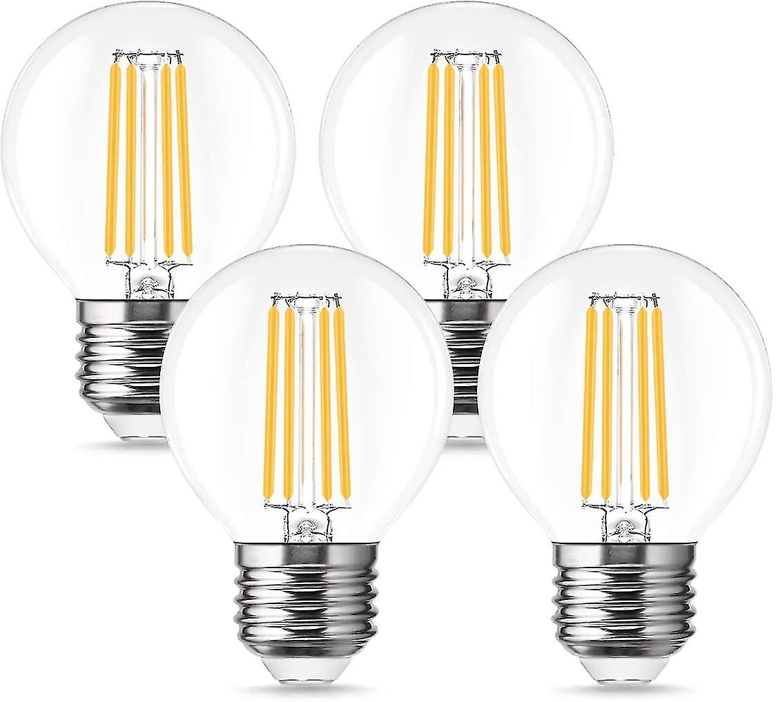 E27 Led Lamp， Edison Vintage ment Light Bulb Clear 4w (replaces 40w)， 4 Pcs.