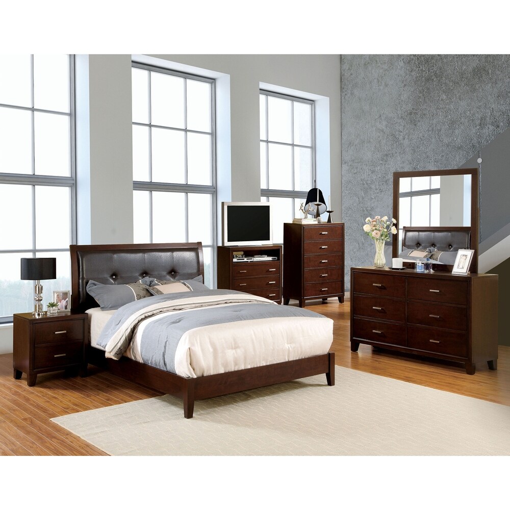 Cody Contemporary 56 inch Wide 6 Drawer Solid Wood Dresser by Furniture of America