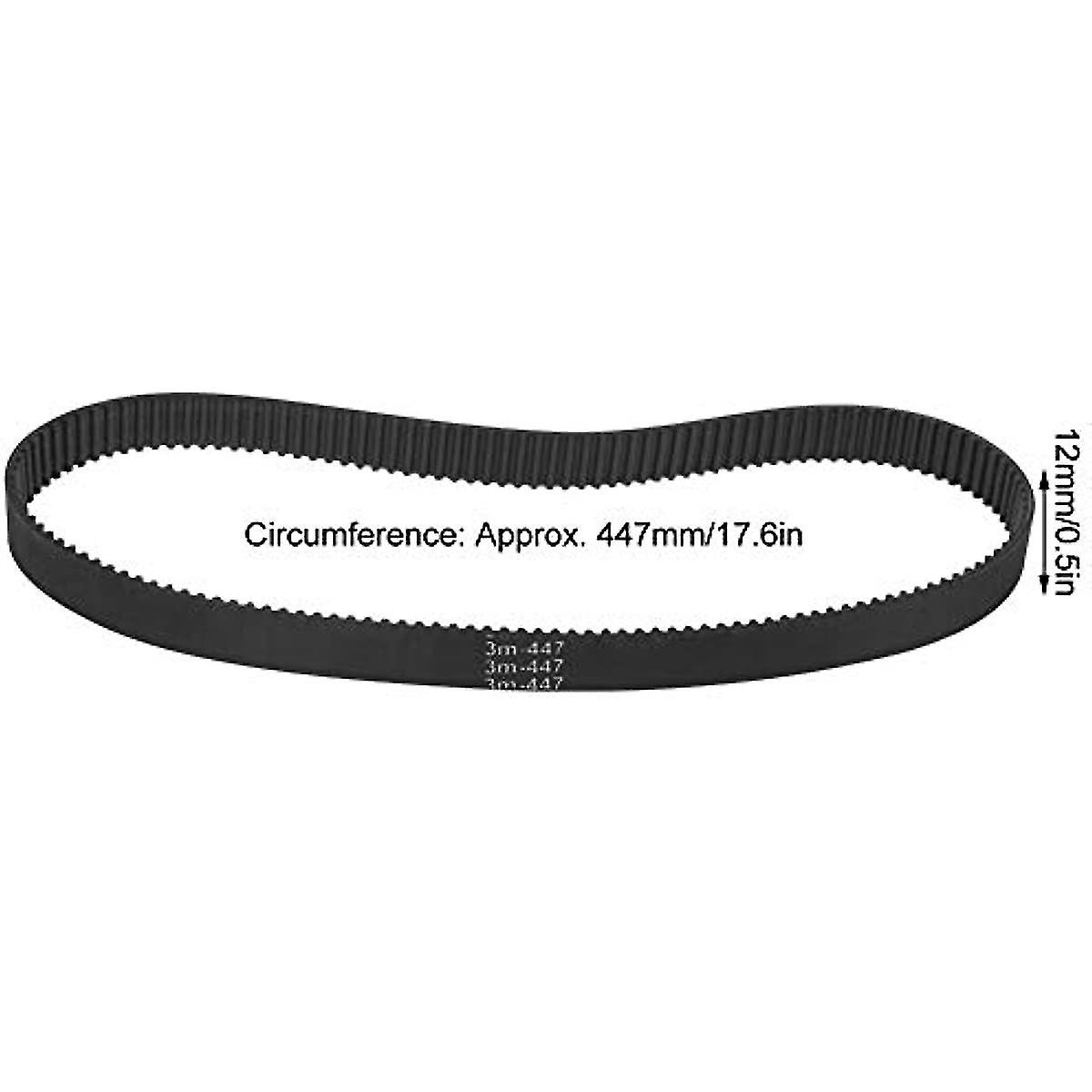 Scooter Transmission Belt  Electric Bicycle Small Scooter Accessory Driving Transmission Synchronous Belt 3mm447mm