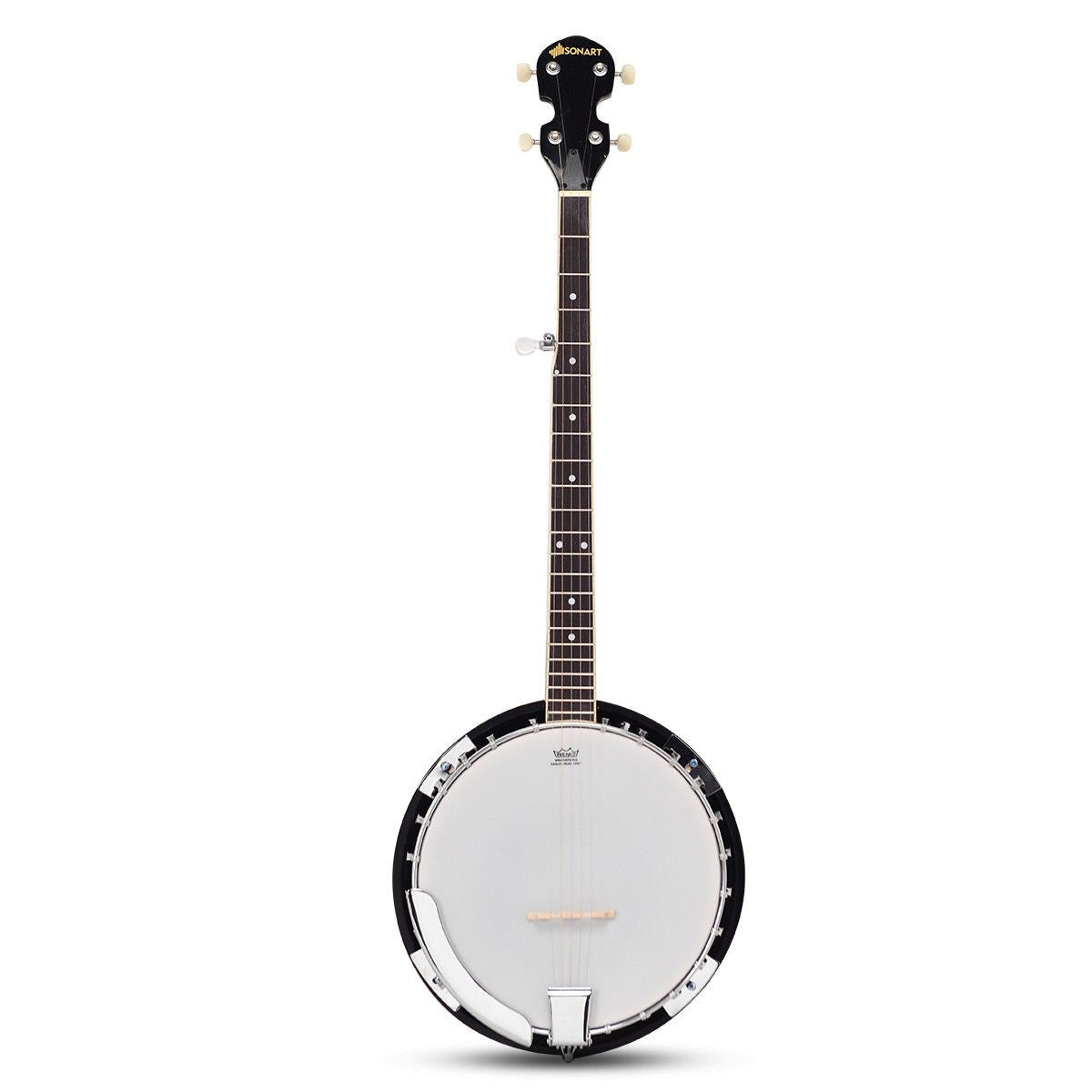 Costzon 5-String Banjo 24 Bracket with Geared 5th Tuner and Mid-range Closed Handle (41.5 IN)