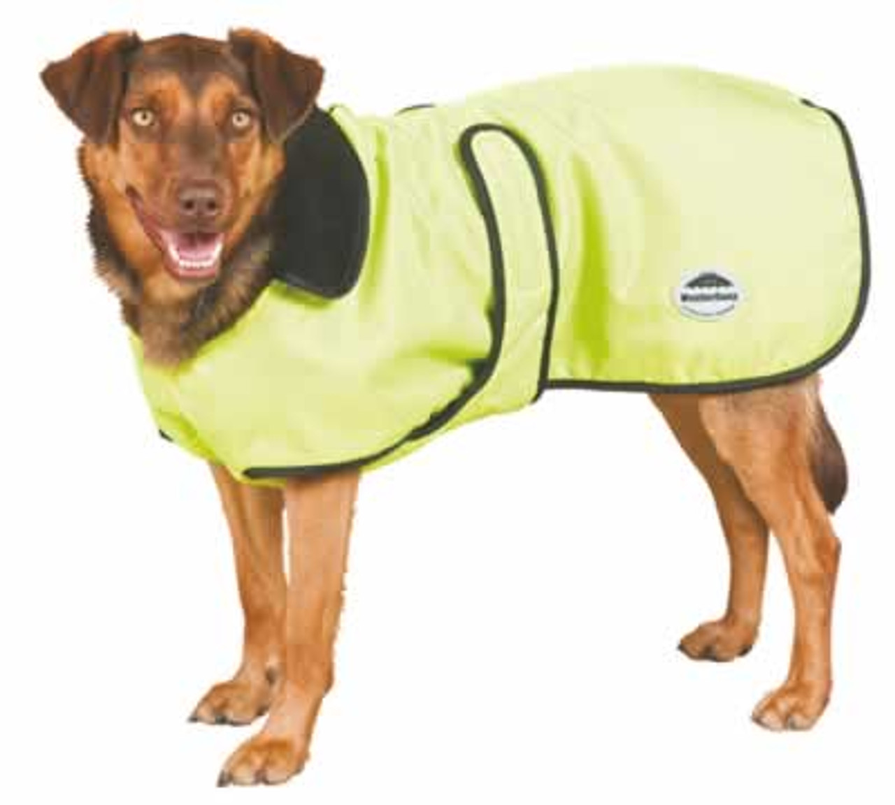 WeatherBeeta Yellow/Black Fleece Lined Windbreaker Dog Jacket 28