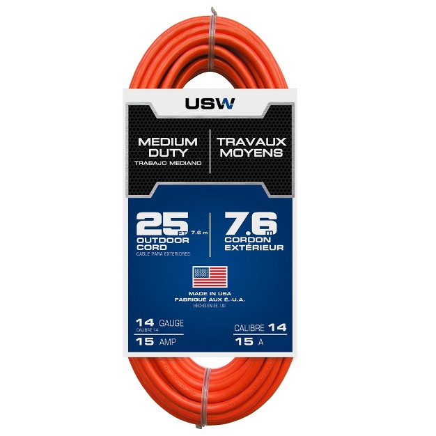 Usw 14 3 Orange Medium Duty Extension Cords