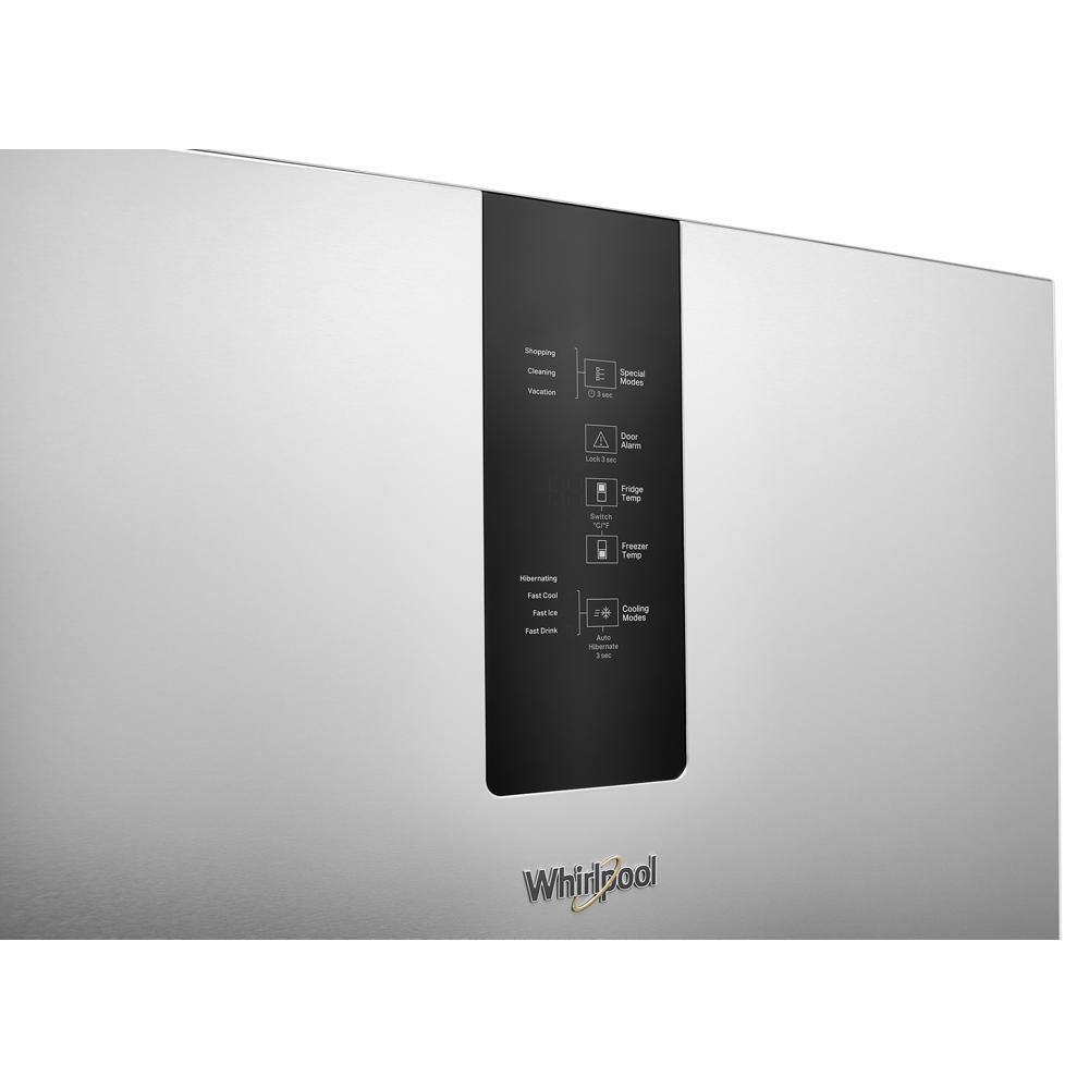 Whirlpool 24 in. 12.7 cu. ft. Bottom Freezer Refrigerator in Fingerprint Resistant Stainless Counter Depth WRB543CMJZ