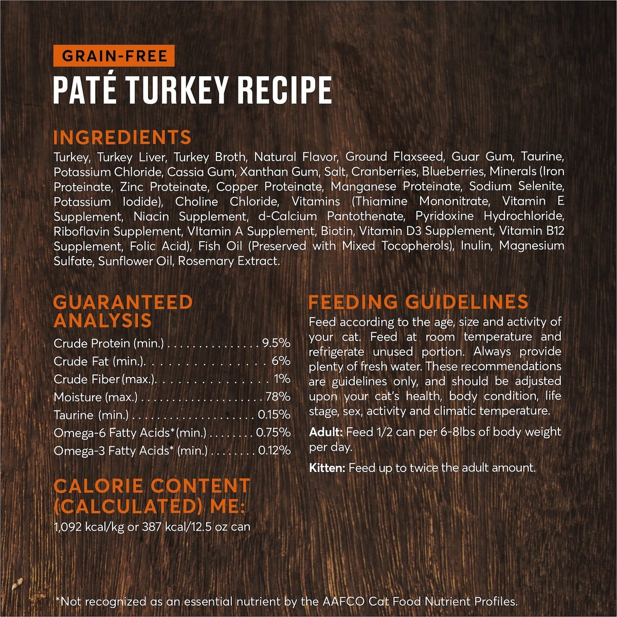 American Journey Pate Turkey Recipe Grain-Free Canned Cat Food