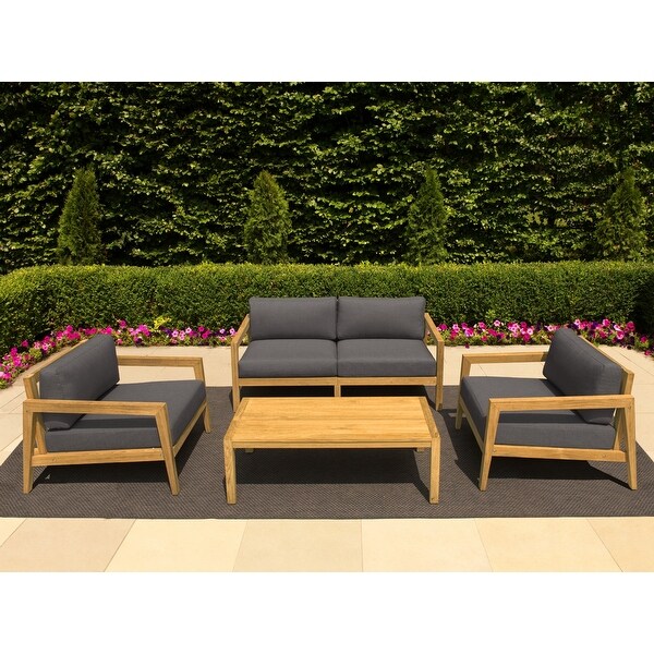 NewAge Products Outdoor Furniture Rhodes 4 Seater Patio Chat Set