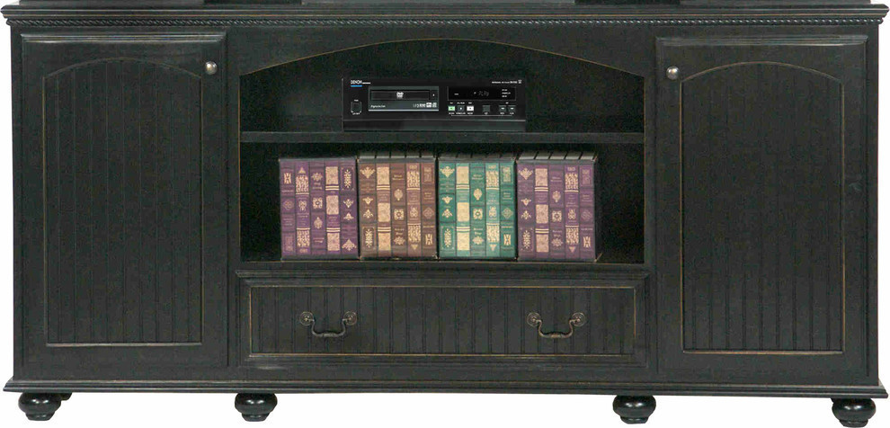 American Premiere 80 quotEntertainment Console   Traditional   Entertainment Centers And Tv Stands   by Eagle Furniture  Houzz