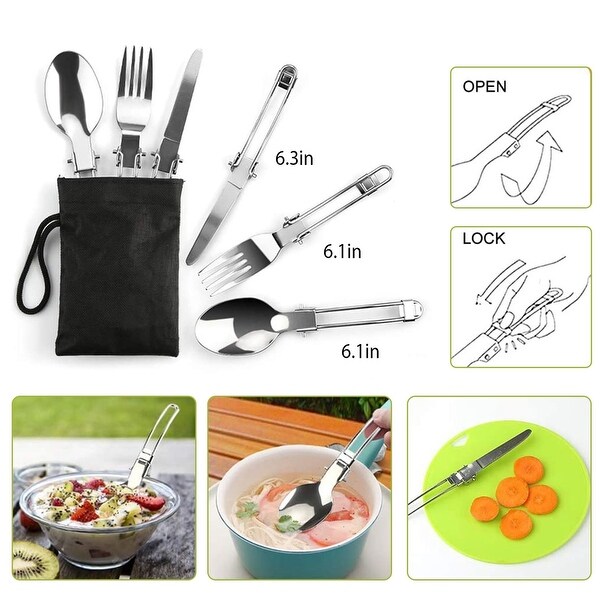 12Pcs Aluminum Camping Cookware Set