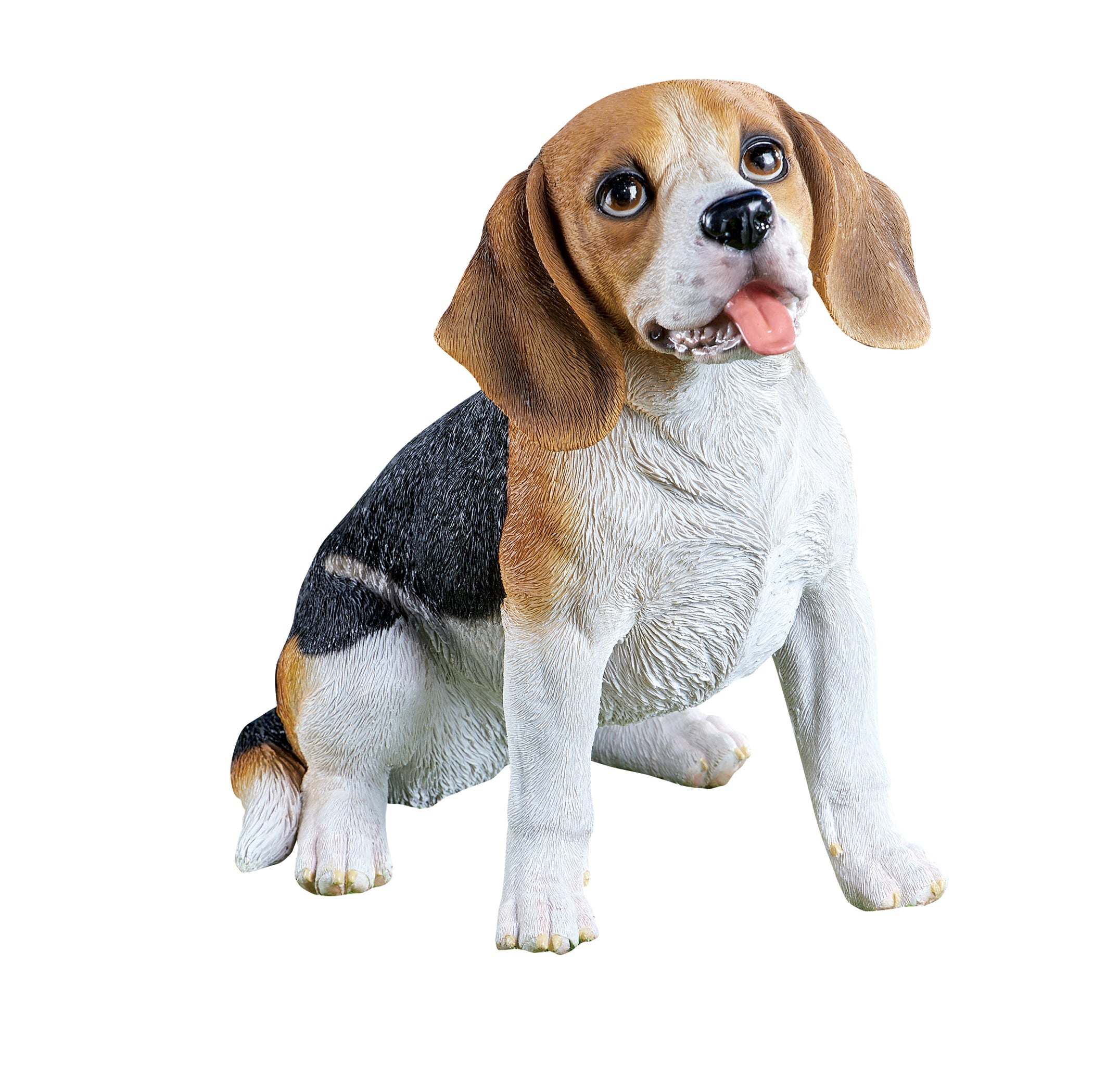 Collections Etc Hand-Painted Happy Beagle Garden Statue