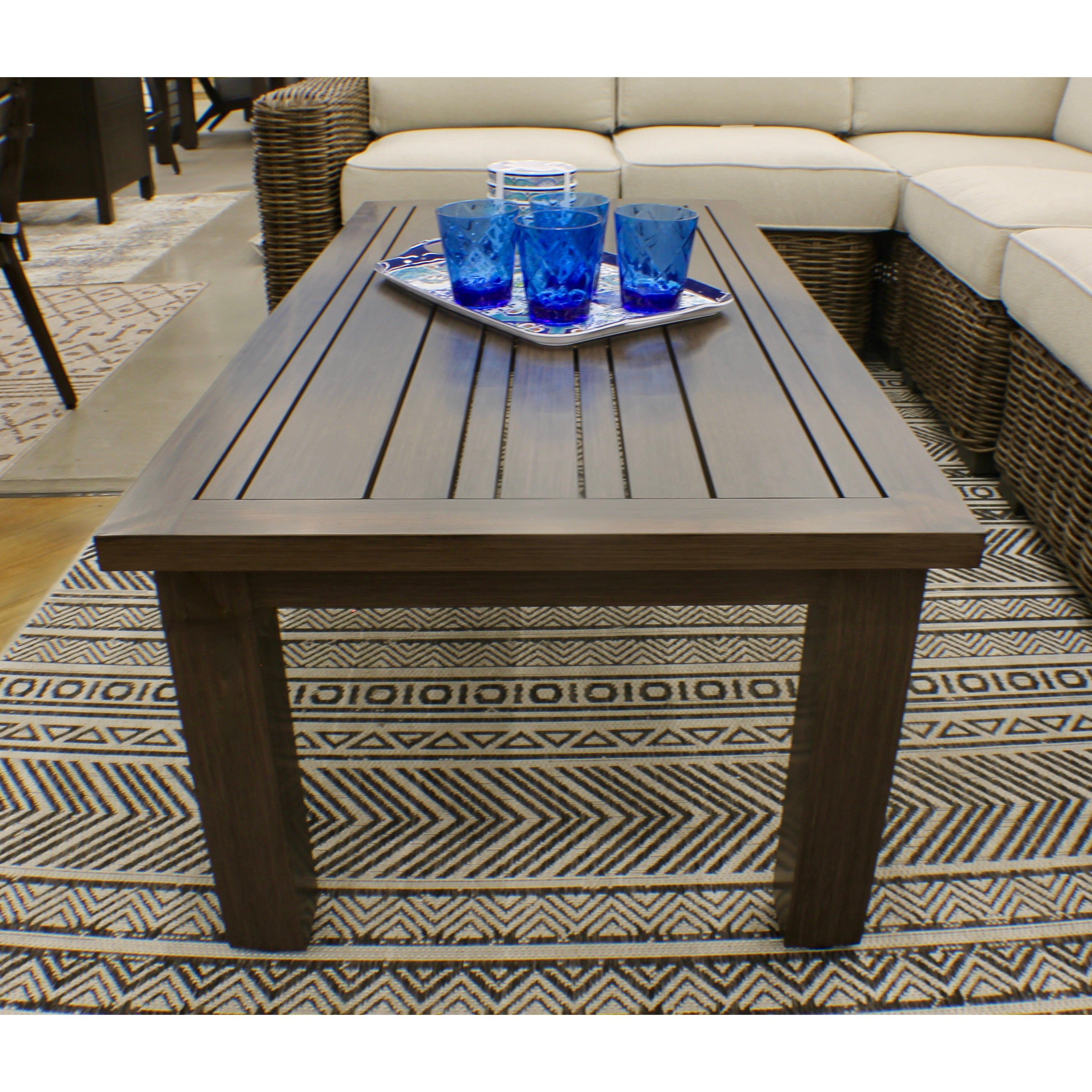 Carmel Brown Outdoor 52 Coffee Table