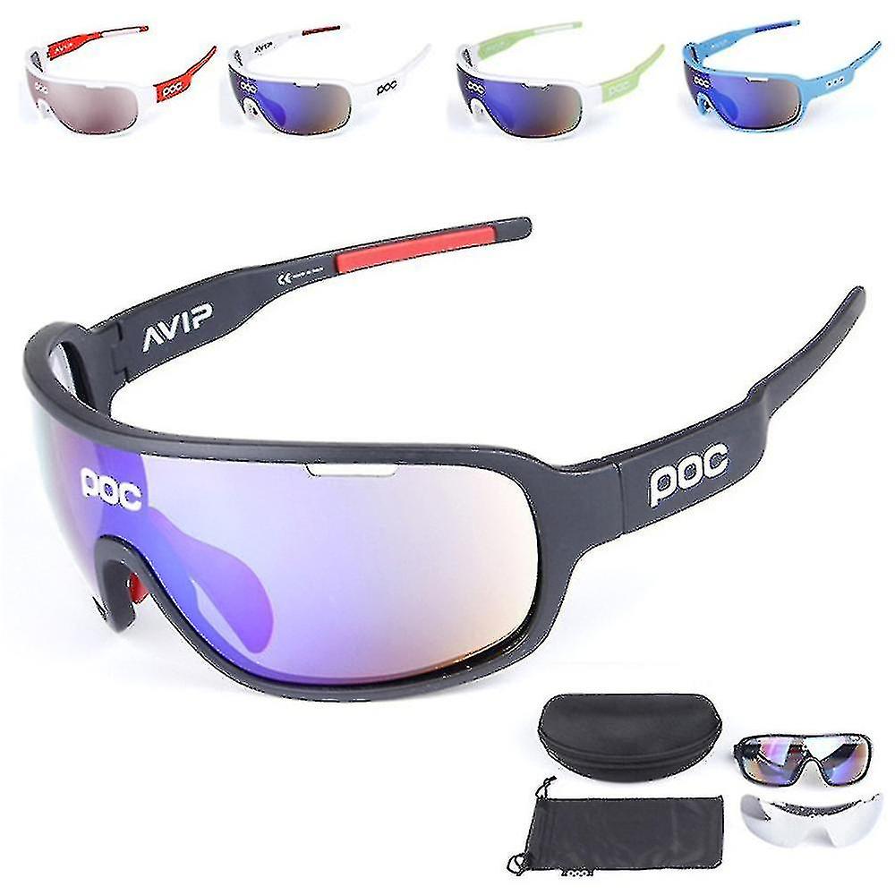 Born Pretty Poc Outdoor Riding Polarized Sunglasses Sports Riding Mountain Bike Goggles Windproof Uv Cycling Glasses