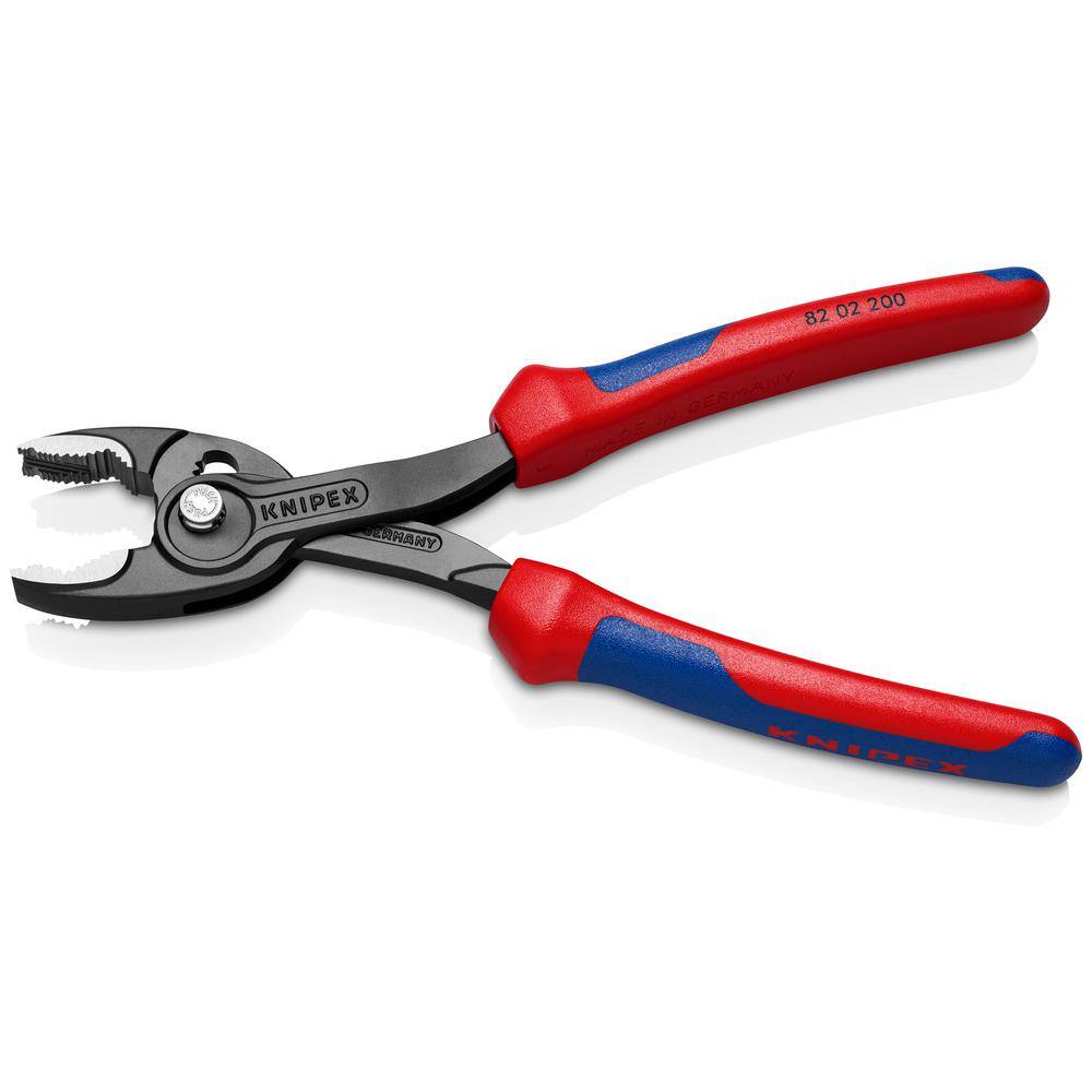 KNIPEX 8 in. TwinGrip Slip Joint Pliers 82 02 200