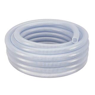 HYDROMAXX 2 in. Dia x 100 ft. Clear Flexible PVC Suction and Discharge Hose with White Reinforced Helix 6213200100