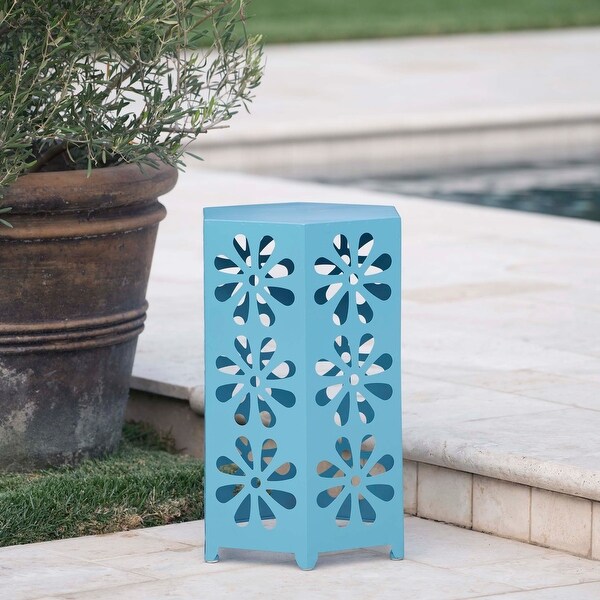 Blue Iron Lightweight and Stylish Outdoor End Table 22