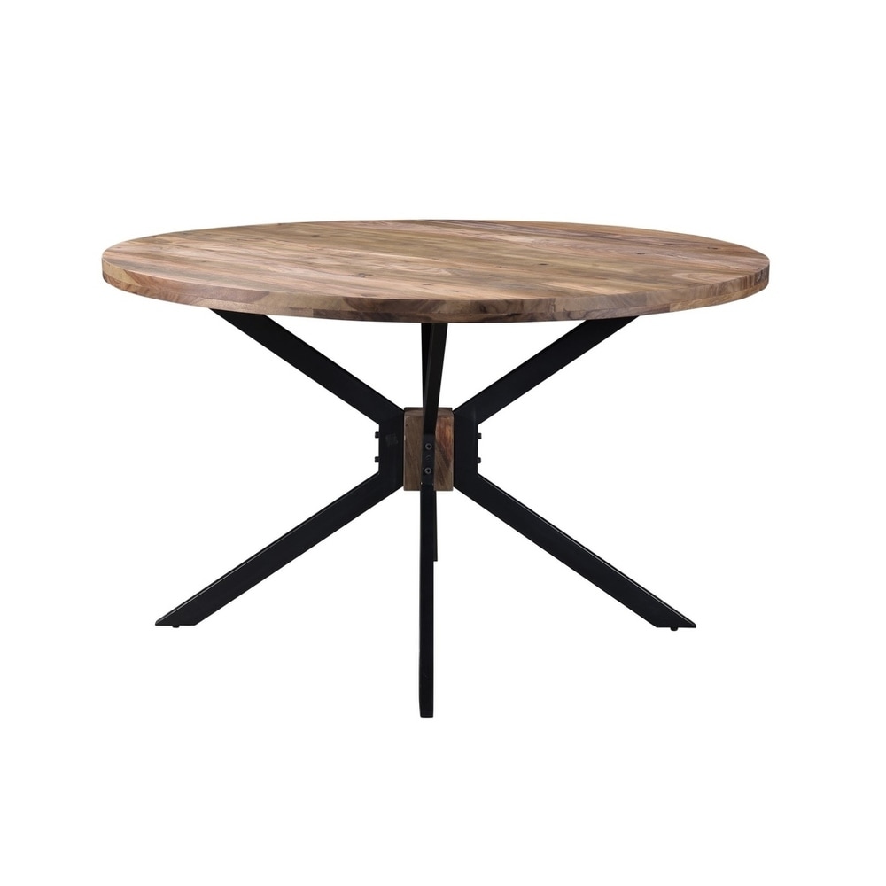 ROOT Sheesham Wood Round Dining Table   51\